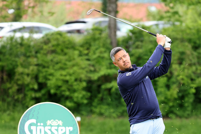GRAZ,AUSTRIA,09.MAY.23 - GOLF - Austrian Par 3 Championships, GC Andritz, 30 years anniversary. Image shows Dominique Angkawidjaja (AUT). Photo: GEPA pictures/ Hans Oberlaender